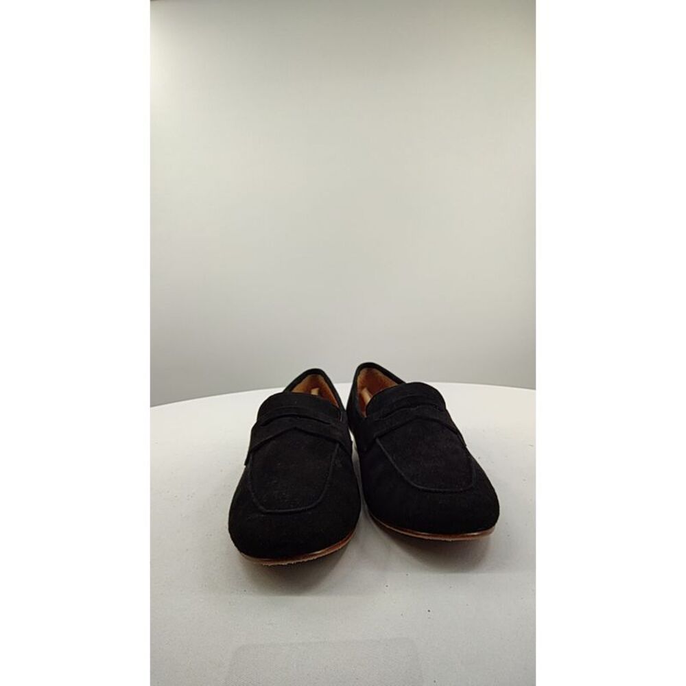 Quince Black Suede Loafers